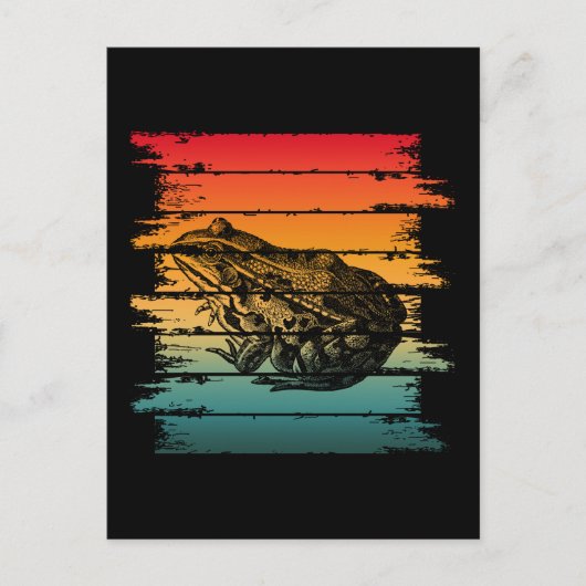 VINTAGER FROG POSTKARTE (Vorderseite)
