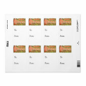 Vintager froher Weihnachtsgeschenk-Tag (Vorne)