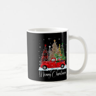 Vintager froher Weihnachtsroter LKW Alt modische C Kaffeetasse