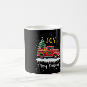 Vintager froher Weihnachtsroter LKW Alt modische C Kaffeetasse