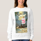 Vintager frommer Weihnachtsfeiertag Sweatshirt (Vorderseite)