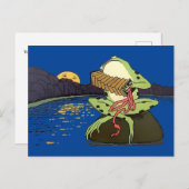 Vintager Frosch Concertina Postkarte (Vorne/Hinten)