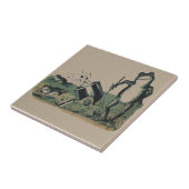 Vintager Frosch Fliese (Seite)