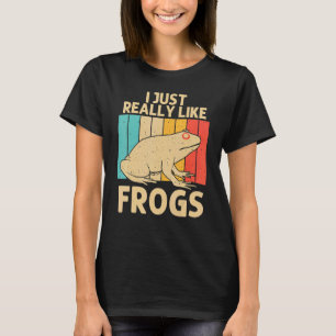 Vintager Frosch für Männer Frauen Kinder Niedliche T-Shirt