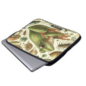 Vintager Frosch Nahtlose Wasserfarbe Laptopschutzhülle (Vorne Knopf)