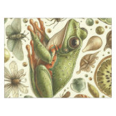Vintager Frosch Nahtlose Wasserfarbe Tischdecke (Vorderseite (Horizontal))