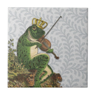 Vintager Frosch-Prinz Bezaubern Fliese