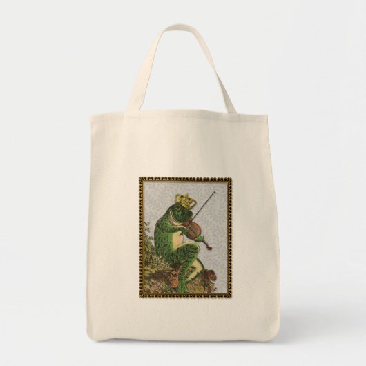 Vintager Frosch-Prinz Bezaubern Tragetasche (Vorne)