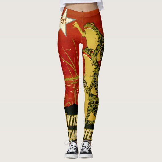 Vintager Froschkaffee - Leggings (Vorderseite)