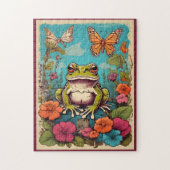 Vintager Froschpuzzle Puzzle (Vertikal)