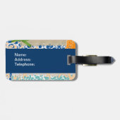 Vintager Frucht-Gepäckumbau Floridas orange Gepäckanhänger (Rückseite horizontal)