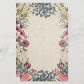Vintager Frühling Florals Briefpapier (Vorne/Hinten)