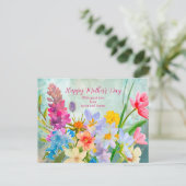 Vintager Frühling Florals Muttertag Postkarte (Stehend Vorderseite)