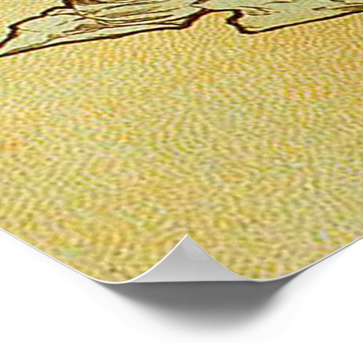 Vintager Frühling von Alphonse Mucha Poster (Ecke)