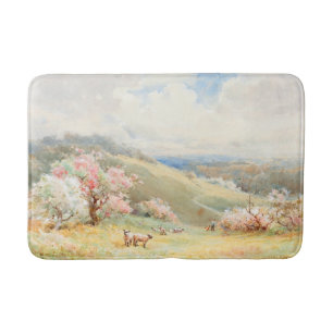 Vintager Frühling von Joseph Rubens Powell Badematte