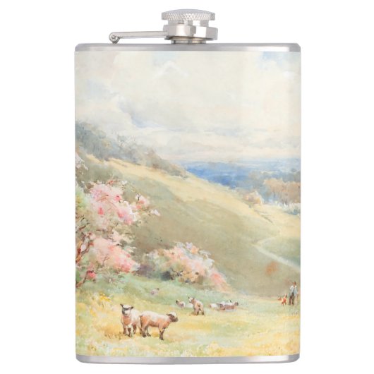 Vintager Frühling von Joseph Rubens Powell Flachmann (Vorderseite)