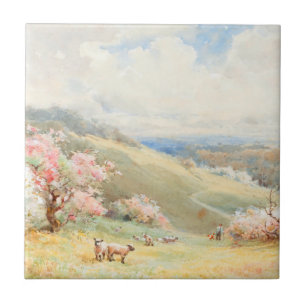 Vintager Frühling von Joseph Rubens Powell Fliese