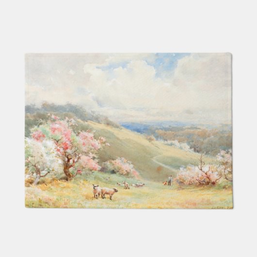 Vintager Frühling von Joseph Rubens Powell Fußmatte (Vorderseite)
