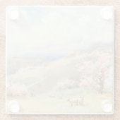 Vintager Frühling von Joseph Rubens Powell Glasuntersetzer (Rückseite)