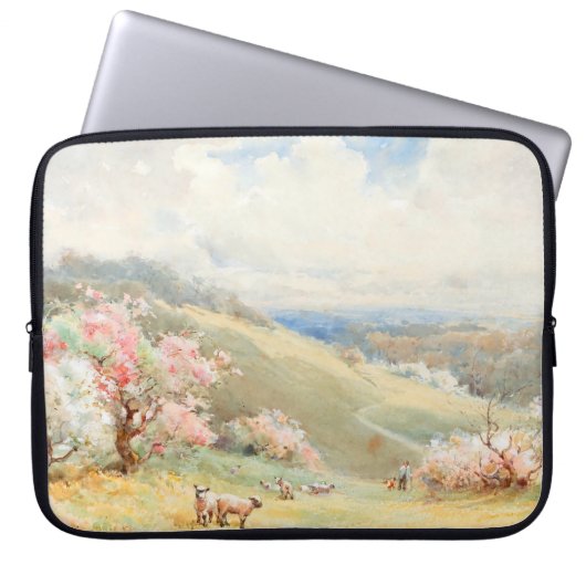 Vintager Frühling von Joseph Rubens Powell Laptopschutzhülle (Vorderseite)