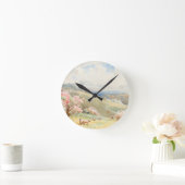 Vintager Frühling von Joseph Rubens Powell Runde Wanduhr (Zuhause)