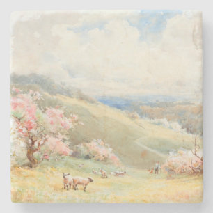Vintager Frühling von Joseph Rubens Powell Steinuntersetzer
