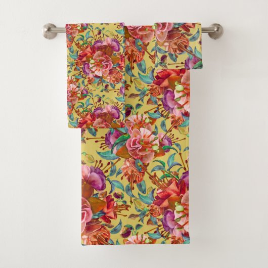 Vintager Frühlingsfleckenblut Badhandtuch Set (Insitu)