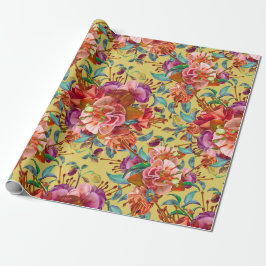 Vintager Frühlingsfleckenblut Geschenkpapier