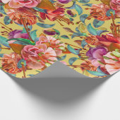 Vintager Frühlingsfleckenblut Geschenkpapier (Ecke)