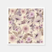 Vintager Frühlingsflor Serviette (Vorderseite)