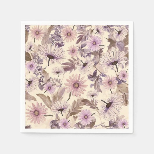 Vintager Frühlingsflor Serviette (Vorderseite)