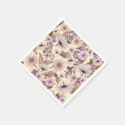 Vintager Frühlingsflor Serviette (Ecke)