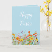 Vintager FrühlingsOstern Karte (Gelbe Blume)