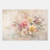 Vintager Frühlingstag Florals Muttertag Geschenkpapier Set (Vorderseite 2)