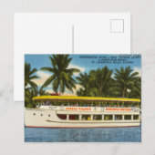 Vintager Ft. Lauderdale Beach, Florida Postkarte (Vorne/Hinten)