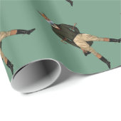 Vintager Fuchs Geschenkpapier (Rolleneckpunkt)