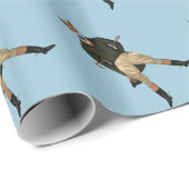 Vintager Fuchs Geschenkpapier (Rolleneckpunkt)