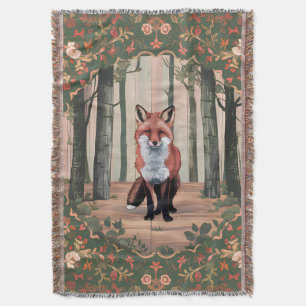 Vintager Fuchs in der Wald Natur Inspiriert Kunst Decke