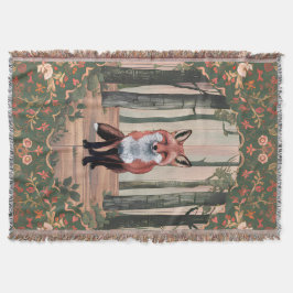 Vintager Fuchs in der Wald Natur Inspiriert Kunst Decke