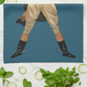 Vintager Fuchs Jagd Teetuch Geschirrtuch (Gefaltet)