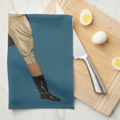 Vintager Fuchs Jagd Teetuch Geschirrtuch (Viertel Falte)