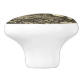 Vintager Fuchs Keramikknauf (Seitenansicht)