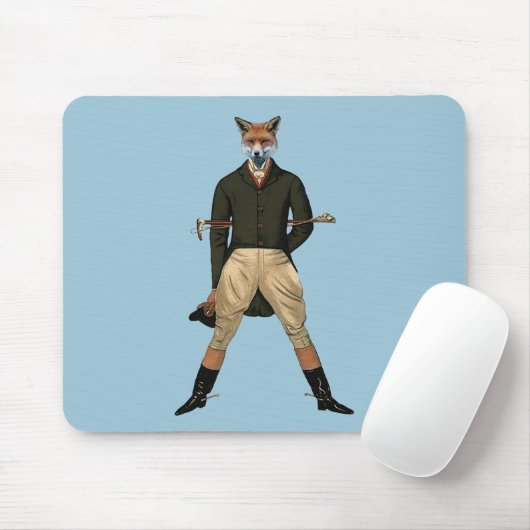 Vintager Fuchs Mousepad (Mit Mouse)