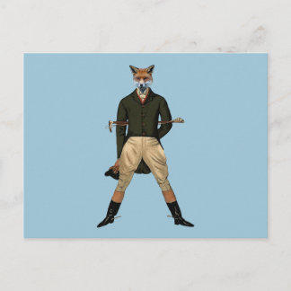 Vintager Fuchs Postkarte