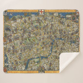 Vintager Führer nach London Sherpadecke (Vorderseite (Horizontal))