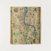 Vintager Führer nach London Wandteppich (Vorderseite)