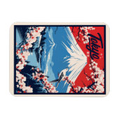 Vintager Fuji, Japan Travel Magnet (Horizontal)