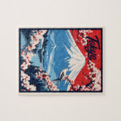 Vintager Fuji, Japan Travel Puzzle (Horizontal)