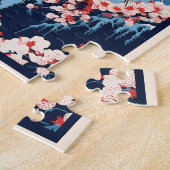 Vintager Fuji, Japan Travel Puzzle (Seite)