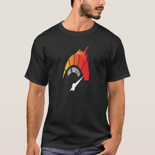 Vintager Full Throttle Grill T-Shirt (Vorderseite)